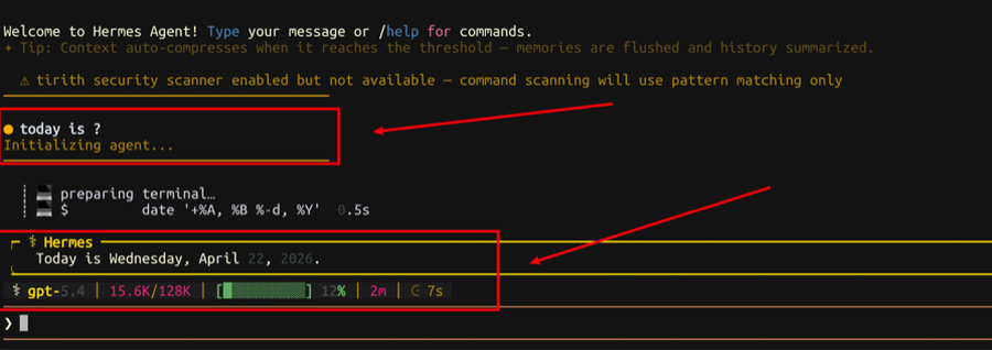 Hermes Agent chat with gpt-5.4 via Sigma MaaS